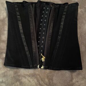 Black Corset with Hook Closure